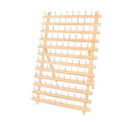 Organizzatore della bobina filo - supporto per la portabancella di legno, supporto per filo montato a parete | Stile di design a livello di pioli a più livelli, tema della stanza di cucito, telaio del