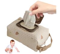 Organizzatore della borsa per pannolini, pannolini per orso e tastiera di salviette con manico, borsa per le salviettine per bambini riutilizzabili lavabili per le tappe dell'organizzatore da viaggio