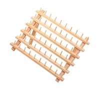 Organizzatore di 60 rocchetti / portacavi in legno per rocchetto per