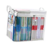 Organizzatore Di Archiviazione Con Cerniera - Borsa Portaoggetti Jumbo Trasparente Impermeabile, Custodia Pieghevole Per Abiti Trasparenti Con Cerniera | Soluzione Di Archiviazione Durevole E Antipolv