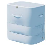 Organizzatore di auto-compressione - porta coperta trasparente, robusta tote in lino | Arco del piumino resistente all'umidità, organizer per cuscini pesanti, accessorio compatto sotto-letto per