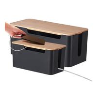 Organizzatore di cavi - Concettore del cavo Poters, recinto del caricabatterie USB | Cespaggio di stoccaggio del cavo elettrico, custodia per la gestione dei cavi desktop, contenitore di uscita decora