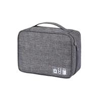 Organizzatore di cavi da viaggio portatile, impermeabile, for cavi elettronici digitali, organizer for spina di carica e cavo dati Organizer Cavi(Grey)