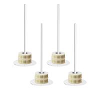 Organizzatore di con supporto - 4 pezzi Mensola espositore e grande capacità, porta rotolo all'uncinetto,per artigianato avvolgere cucito e negozi