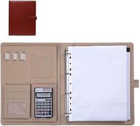 Organizzatore di conferenze for interviste con raccoglitore a 4 anelli for donne e uomini(Bruin)