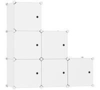 Organizzatore di contenitori a cubo con ante ripiani a 6 cubi armadio libreria