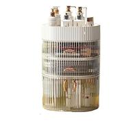 Organizzatore di cosmetici Scatola organizer for trucco a 4 livelli, vetrina for cosmetici con cassetti e ripiano aperto, con portagioielli, grande capacità, for bagno da appoggio Organizzatore da ban