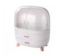 Organizzatore di cosmetici Vetrine for cosmetici, scatola organizer for trucchi for vanità, armadietto portaoggetti con cassetti e anta trasparente, impermeabile e senza polvere, grande capacità for o