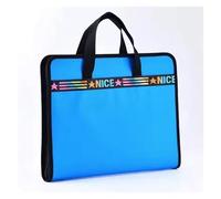 Organizzatore di file a fisarmonica Cartella espandibile a 13 tasche con manici Scatola archiviazione documenti portatile in tela A4 Organizer da tavolo per le pratiche burocratiche(Blue)