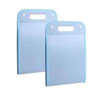 Organizzatore di file, cartella espandibile, Confezione da 2 organizer da 13 tasche A4 multicolore(Blue)