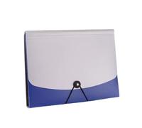 Organizzatore di file, cartella espandibile, Fisarmonica A4 13 tasche multicolore(Blue)