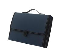 Organizzatore di file, cartella espandibile, Organizzatore di file espandibile A4 26 tasche con fibbia di blocco multicolore(Blue)