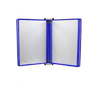 Organizzatore di file per scrivania, Espositore da parete for flip book, cartella portadocumenti A4 multicolore, 13x9x1,57 pollici(Blue)