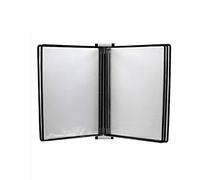 Organizzatore di file per scrivania, Espositore da parete for flip book, cartella portadocumenti A4 multicolore, 13x9x1,57 pollici(Black)