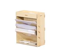 Organizzatore di file Portadocumenti, organizzatore di posta, portariviste, portadocumenti, vaschette for lettere(Beige)