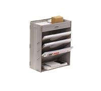 Organizzatore di file Portadocumenti, organizzatore di posta, portariviste, portadocumenti, vaschette for lettere(Grijs)