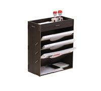 Organizzatore di file Portadocumenti, organizzatore di posta, portariviste, portadocumenti, vaschette for lettere(Nero)