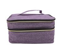 Organizzatore di forniture per cucire, borsa per maglieria per maglieria in poliestere a doppio strato cesto per maglieria per thread aurico kit kit kit (Viola)