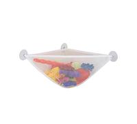 Organizzatore di giocattoli da bagno con tappeti forti di aspirazione per giocattoli da bagno Borsa per angolo reti per bambini per bambini e ragazze White 1pc Summer Giochi