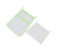 Organizzatore di Giocattoli da Bagno in Rete Giocattolo per Vasca da Bagno Sacchetti in Rete Conservazione da Appendere 2 Pezzi con Ganci per Gel Doccia (Verde)