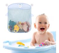 Organizzatore di giocattolo da bagno, Borsa di immagazzinaggio, Borsa per giocattoli o altri oggetti utili, con 2 ganci adesivi e 2 ventose