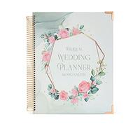 Organizzatore di libri floreale per matrimoni, diario da sposa, diario per la futura sposa, raccoglitore per la sposa, senza data, Happy Planner