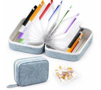 Organizzatore di medicinali, con 7 bustine codificate,sette giorni-Blue | Set organizer impermeabile per pillole e medicinali, o piccoli gioielli come orecchini e anelli.