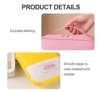 Organizzatore Di Medicinali Pieghevole Di Grande Capacità,Kit Di Pronto Soccorso Multi-misura For La Cura Delle Ferite,Piccola Borsa Medica Vuota Emergenze All'aperto(Pink,4.1x5.9in)