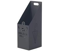 Organizzatore di ombrello Organizzatore Stand ombrello/Porta del bastoncino da passeggio, secchio di stoccaggio ombrello per ingresso verticale portatile - supporto per il rettangolo in metallo ad