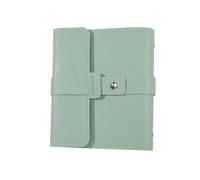 Organizzatore di orecchini Custodia portatile in pelle for a bottone for Libro for Scatola for gioielli da viaggio in tinta unita Per Viaggi E Vacanze(Green)