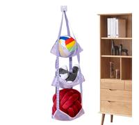 Organizzatore di palloncini sopra la porta, supporto verticale multilivello per pallacanestro, calcio, pallavolo, giocattoli, animali di peluche, risparmio di spazio per la casa,