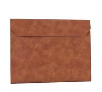 Organizzatore Di Passaporti Per La Casa Borsa for documenti addensata Borsa for cartelle da lavoro in PU, cartella A4, modello di stampa for archiviazione for ufficio scolastico Per Chi Viaggia(Brown)
