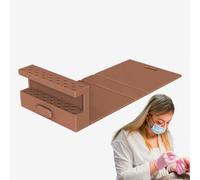 Organizzatore di pezzi per unghie, custodia per bit di manicure, supporto in silicone | Contenitore a bit per trapano per unghie pieghevole a 23 buche per salone e casa, portatile per gli strumenti di