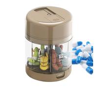 Organizzatore Di Pillole Da Viaggio - Box Di Medicina Portatile Da 12 Cm, Portatore Di Integratori Compatti, Contenitore Durevole | Custodia Di Stoccaggio A Portata Di Lavoro Per Campeggio In Campeggi