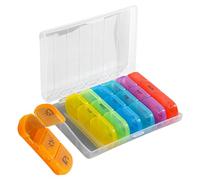Organizzatore Di Pillole Medicinali Da Viaggio,Organizzatore Farmaci 3 Volte Al Giorno - Contenitore Integratori Ermetico Pratico Per Anziani Bambini Uomini Lavoro Auto Borse Tasca