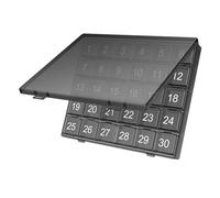 Organizzatore di pillole mensile - 8.35x6.93x1.06in Build leggera, costruzione gratuita BPA, slot divisori rimovibili | Custodia portatile con facile accesso Desigmontly PIL ORGANIZEN MEDICINO Home Me
