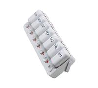Organizzatore Di Pillole Settimanale, Keeps Organized, 20x7.6x4,1 Cm, Custodia Per La Medicina Di Viaggio, Scatola Di Stoccaggio Degli Integratori, Compartimenti Di Facile Accesso, Adatti Ad Adulti E