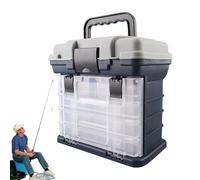 Organizzatore di placcaggio portatile, 4 scatole vassoio vassoio, come un sedile temporaneo potente che può sopportare peso adulto senza macchina | Organizzatore di placcaggio portatile con 4 cassetti