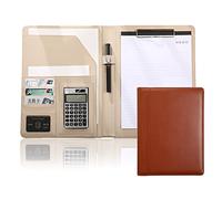 Organizzatore di portfolio, Padfolio, cartella portablocco in pelle PU, blocco note, portablocco for blocco legale in formato A4, scrittura aziendale, scuola, ufficio, conferenza
