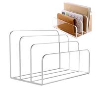 Organizzatore Di Posta In Acrilico Trasparente | Portadocumenti Verticale Con 3 Scomparti | Portalettere Da Appoggio Portadocumenti Da Tavolo Vassoio Di Smistamento Trasparente Durevole Per L'archivia