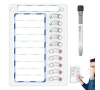 Organizzatore di programmazione: visualizzazione visiva della lista di controllo, formato Task Board | Utilizzo della parete di Surfacess Recordation Writable, del piano giornaliero con layout