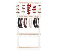 Organizzatore di prua - supporto per la fascia | Appuntamento murale, rastrelliere gancio | Rack per capelli | Decorazione interna | Decorazioni murali con 30 ganci per la collana espositiva per la ca