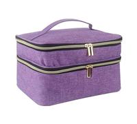 Organizzatore di scatole da cucito | Organizzatore di borse da cucito con doppio strato,scatola da cucito per forniture scatola di immagazzinaggio impermeabile con cerniera bidirezionale, borsa grande