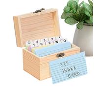 Organizzatore di schede di memoria - Organizzazione ricette con 150 fogli di cartoncino, custodia riutilizzabile per fogli organizzazione, casa, ufficio, studi, scuola studenti studenti studenti