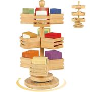Organizzatore di stoccaggio del tè - Scatola di immagazzinaggio girevole a 3 piani per bustine di tè | Supporto per stazione per bustine | per casa , caffè, ufficio, piano di lavoro bancone