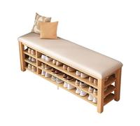 Organizzatore di stoccaggio delle scarpe da banco d'ingresso con sedile imbottito e griglia di grande capacità per il corridoio della porta anteriore Mudroom bianco 100cm