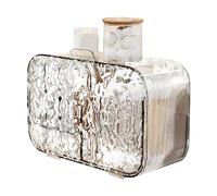 Organizzatore di trucco da parete, supporto per cotton fioc - Supporto per rossetto traslucido alla moda,Organizzatore galleggiante multifunzionale per rossetto, dispenser per scatole di