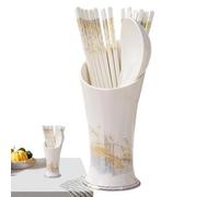 Organizzatore Di Utensili Da Cucina In Ceramica - Utensile In Ceramica Rustica, Porta Utensili Da Cucina Agriturismo | Supporto Cucchiaio Di Pietro, Carrello Di Utensili Da Cucina Decorato