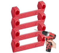 Organizzatore di utensili elettrici - Set di 4 grucce per attrezzi per uso su , panca e montaggio a parete, pratici ganci per metro nastro e occhiali di sicurezza | Supporto per rangem