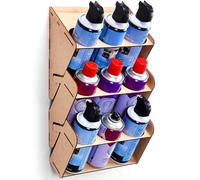 Organizzatore di vernici spray - Supporto per bombolette spray | Supporto per bombolette di vernice aerosol per 9 bombolette | Portabottiglie spray multiuso | Porta bombolette spray a parete per cucin